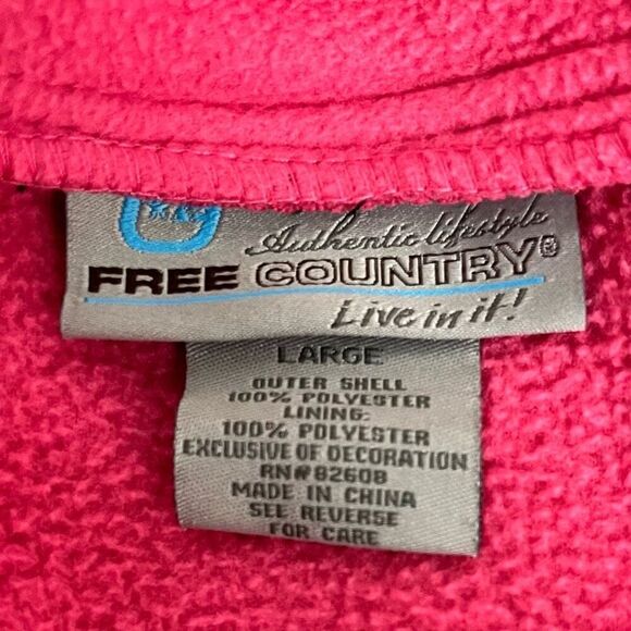 Free Country Women’s Fleece Jacket   Sz L.  GUC - Picture 3 of 4